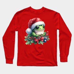 Christmas Frog Long Sleeve T-Shirt